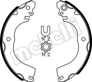 Bremsbackensatz Hinterachse METELLI 53-0509 Bild Bremsbackensatz Hinterachse METELLI 53-0509