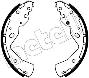 Bremsbackensatz Hinterachse METELLI 53-0668