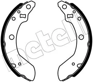 Bremsbackensatz Hinterachse METELLI 53-0732 Bild Bremsbackensatz Hinterachse METELLI 53-0732