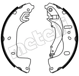 Bremsbackensatz Hinterachse METELLI 53-0764