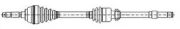 Antriebswelle Vorderachse rechts rechts METELLI 17-1391