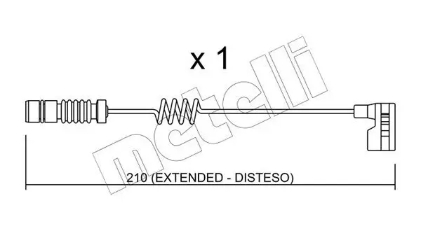 Warnkontakt, Bremsbelagverschleiß METELLI SU.209