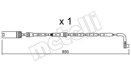 Warnkontakt, Bremsbelagverschleiß METELLI SU.259 Bild Warnkontakt, Bremsbelagverschleiß METELLI SU.259