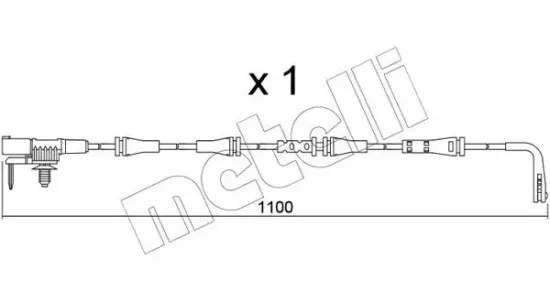 Warnkontakt, Bremsbelagverschleiß METELLI SU.358 Bild Warnkontakt, Bremsbelagverschleiß METELLI SU.358