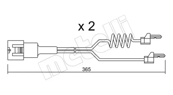 Bremsbelagsatz, Scheibenbremse Hinterachse METELLI 22-0193-1 Bild Bremsbelagsatz, Scheibenbremse Hinterachse METELLI 22-0193-1