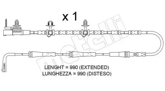 Warnkontakt, Bremsbelagverschleiß METELLI SU.402 Bild Warnkontakt, Bremsbelagverschleiß METELLI SU.402