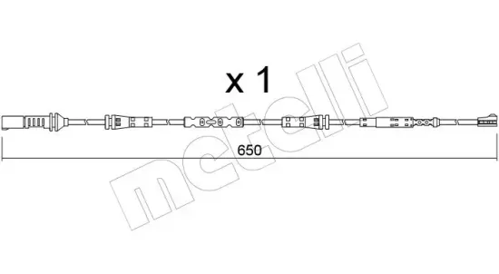 Warnkontakt, Bremsbelagverschleiß METELLI SU.408 Bild Warnkontakt, Bremsbelagverschleiß METELLI SU.408