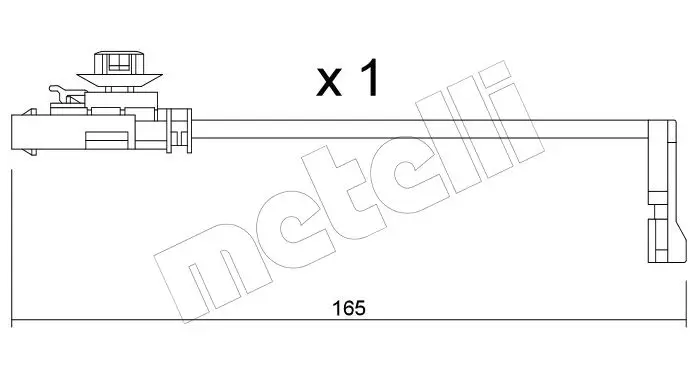 Warnkontakt, Bremsbelagverschleiß METELLI SU.419
