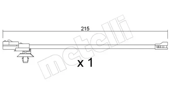Warnkontakt, Bremsbelagverschleiß METELLI SU.421 Bild Warnkontakt, Bremsbelagverschleiß METELLI SU.421
