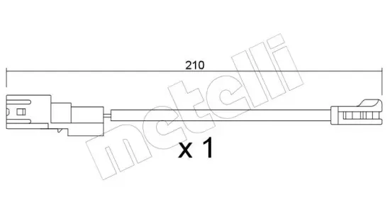 Warnkontakt, Bremsbelagverschleiß METELLI SU.424 Bild Warnkontakt, Bremsbelagverschleiß METELLI SU.424