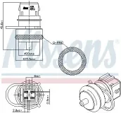 Sensor, Kühlmitteltemperatur NISSENS 207000