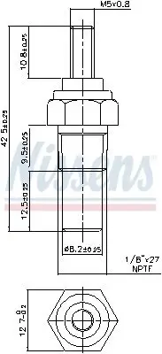 Sensor, Kühlmitteltemperatur NISSENS 207077 Bild Sensor, Kühlmitteltemperatur NISSENS 207077