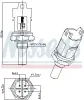 Sensor, Kühlmitteltemperatur NISSENS 207080 Bild Sensor, Kühlmitteltemperatur NISSENS 207080