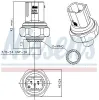 Druckschalter, Klimaanlage 12 V NISSENS 301009 Bild Druckschalter, Klimaanlage 12 V NISSENS 301009