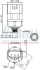 Druckschalter, Klimaanlage 5 V NISSENS 301037 Bild Druckschalter, Klimaanlage 5 V NISSENS 301037