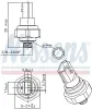 Druckschalter, Klimaanlage 5 V NISSENS 301038 Bild Druckschalter, Klimaanlage 5 V NISSENS 301038