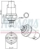 Druckschalter, Klimaanlage 5 V NISSENS 301088 Bild Druckschalter, Klimaanlage 5 V NISSENS 301088