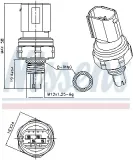Druckschalter, Klimaanlage NISSENS 301120