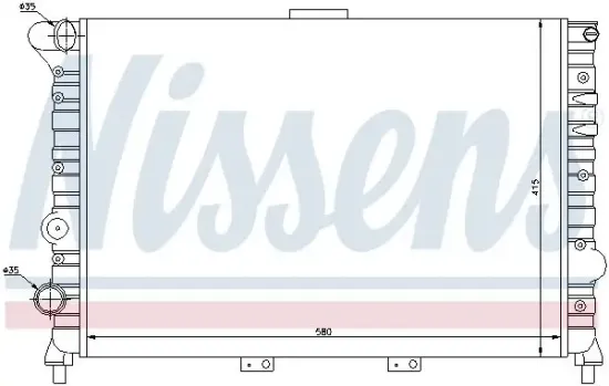 Kühler, Motorkühlung NISSENS 60038 Bild Kühler, Motorkühlung NISSENS 60038