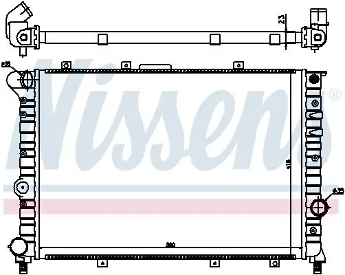 Kühler, Motorkühlung NISSENS 60044 Bild Kühler, Motorkühlung NISSENS 60044