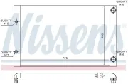 Kühler, Motorkühlung NISSENS 60494