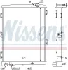 Kühler, Motorkühlung NISSENS 604411 Bild Kühler, Motorkühlung NISSENS 604411
