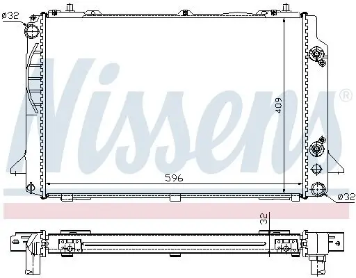 Kühler, Motorkühlung NISSENS 60469A Bild Kühler, Motorkühlung NISSENS 60469A