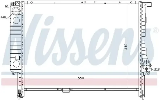 Kühler, Motorkühlung NISSENS 60605 Bild Kühler, Motorkühlung NISSENS 60605