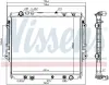 Kühler, Motorkühlung NISSENS 606068 Bild Kühler, Motorkühlung NISSENS 606068