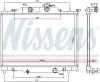 Kühler, Motorkühlung NISSENS 606110 Bild Kühler, Motorkühlung NISSENS 606110