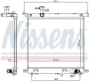 Kühler, Motorkühlung NISSENS 606138 Bild Kühler, Motorkühlung NISSENS 606138
