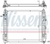 Kühler, Motorkühlung NISSENS 606139 Bild Kühler, Motorkühlung NISSENS 606139