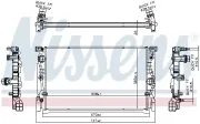 Kühler, Motorkühlung NISSENS 606230