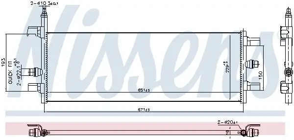 Kühler, Motorkühlung NISSENS 606248