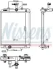 Kühler, Motorkühlung NISSENS 606330 Bild Kühler, Motorkühlung NISSENS 606330