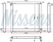 Kühler, Motorkühlung NISSENS 606472