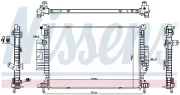 Kühler, Motorkühlung NISSENS 606387