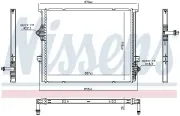 Kühler, Motorkühlung NISSENS 606397