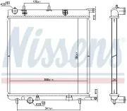 Kühler, Motorkühlung NISSENS 606400