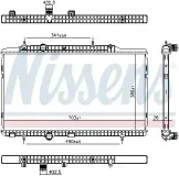 Kühler, Motorkühlung NISSENS 606405