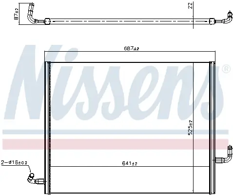 Kühler, Motorkühlung NISSENS 606419 Bild Kühler, Motorkühlung NISSENS 606419