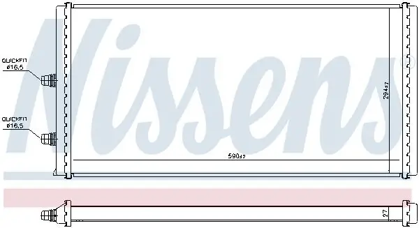 Kühler, Motorkühlung NISSENS 606564