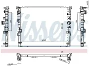 Kühler, Motorkühlung NISSENS 606588