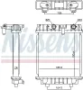 Kühler, Motorkühlung NISSENS 606702 Bild Kühler, Motorkühlung NISSENS 606702