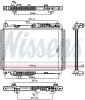 Kühler, Motorkühlung NISSENS 606662 Bild Kühler, Motorkühlung NISSENS 606662