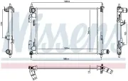 Kühler, Motorkühlung NISSENS 606789