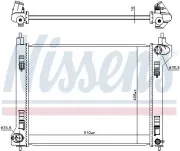 Kühler, Motorkühlung NISSENS 606812