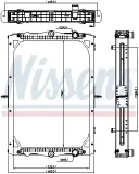 Kühler, Motorkühlung NISSENS 606824