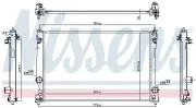 Kühler, Motorkühlung NISSENS 606786