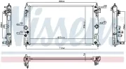 Kühler, Motorkühlung NISSENS 606858